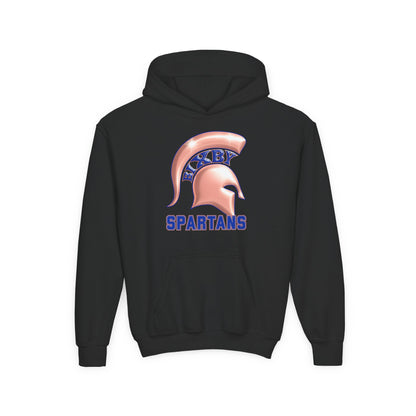 Bixby Spartan Metallic Rose Gold Youth Gildan Hoodie