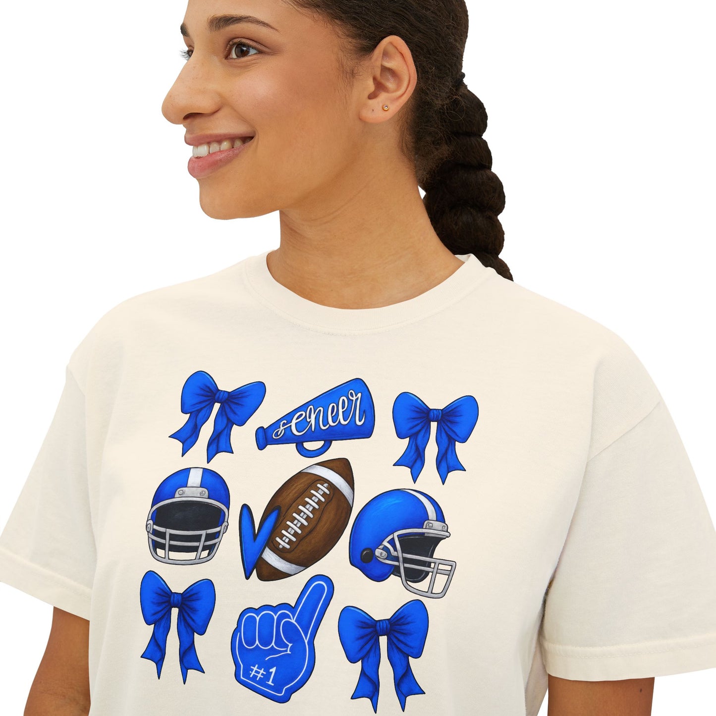Spartan Cheer & Football Comfort Colors Boxy Tee