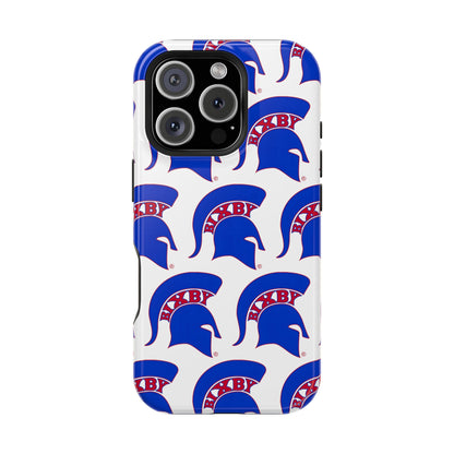 Bixby Spartan Blue Logo Impact Resistant iPhone Case