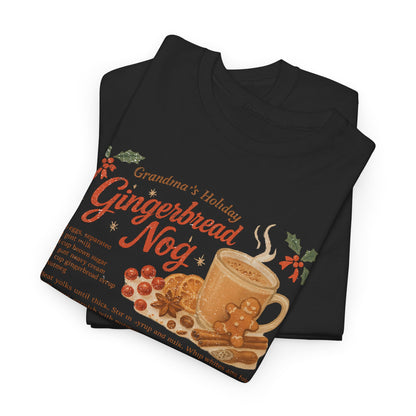 Gingerbread Nog Recipe Tee Holiday Cookie Mug Graphic