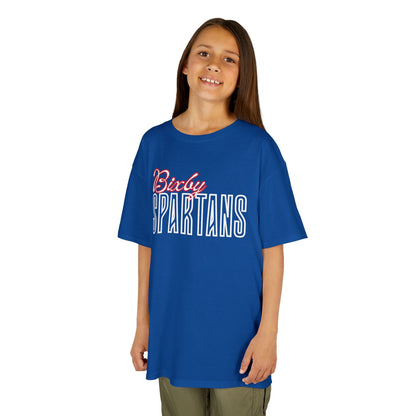 Bixby Spartans Cursive Youth Gildan Tee