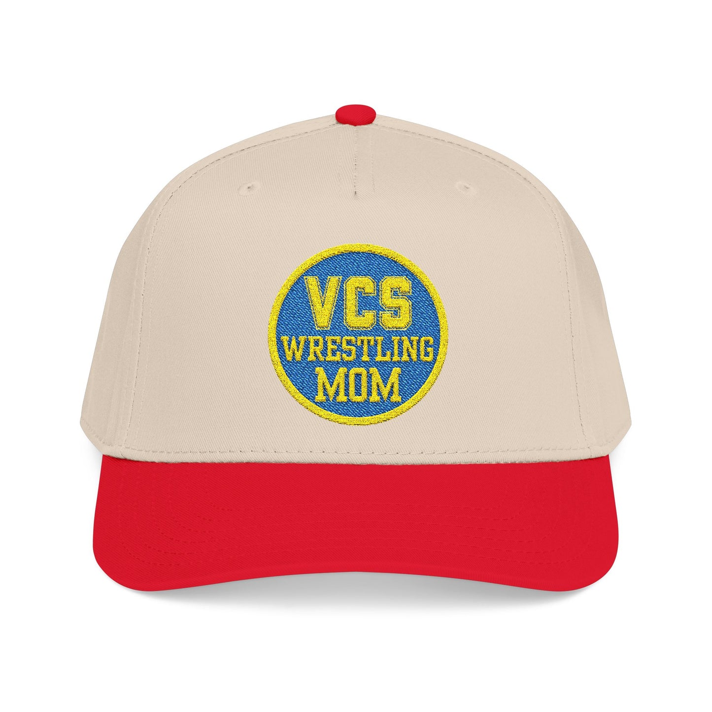 Wrestling Mom Baseball Cap – "VCS Wrestling Mom" Embroidered Mid-Profile Hat