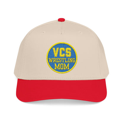 Wrestling Mom Baseball Cap – "VCS Wrestling Mom" Embroidered Mid-Profile Hat
