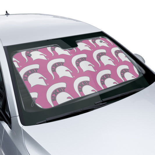 Bixby White Logo Pink Car Sun Shade