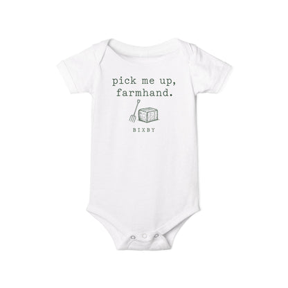 Pick Me Up, Farmhand Baby Bodysuit