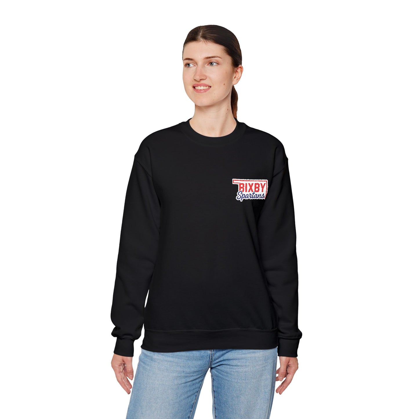 Bixby OK Spartans Embroidered Gildan Sweatshirt
