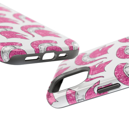 Bixby Spartan Pink Bling Logo Impact Resistant iPhone Case