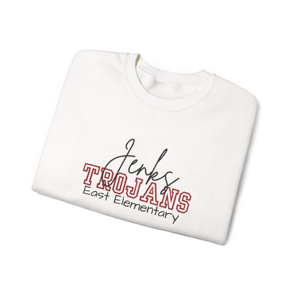 Personalized Embroidered Jenks Trojans Crewneck Sweatshirt