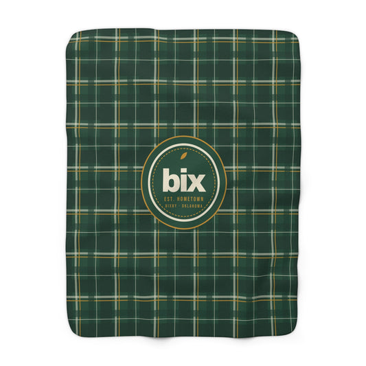 bix Forest Plaid Sherpa Blanket