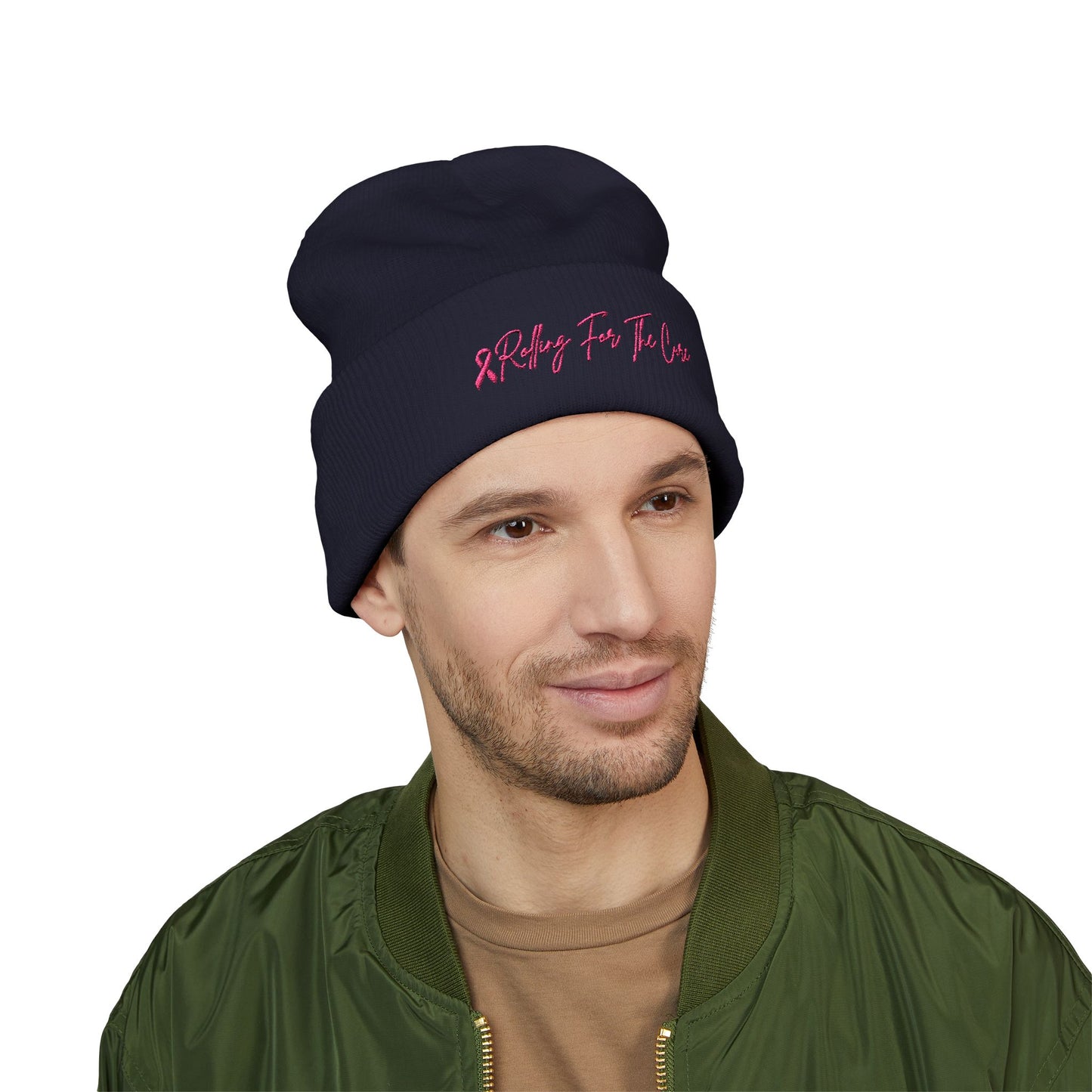 Where RV USA Breast Cancer Awareness Embroidered Beanie