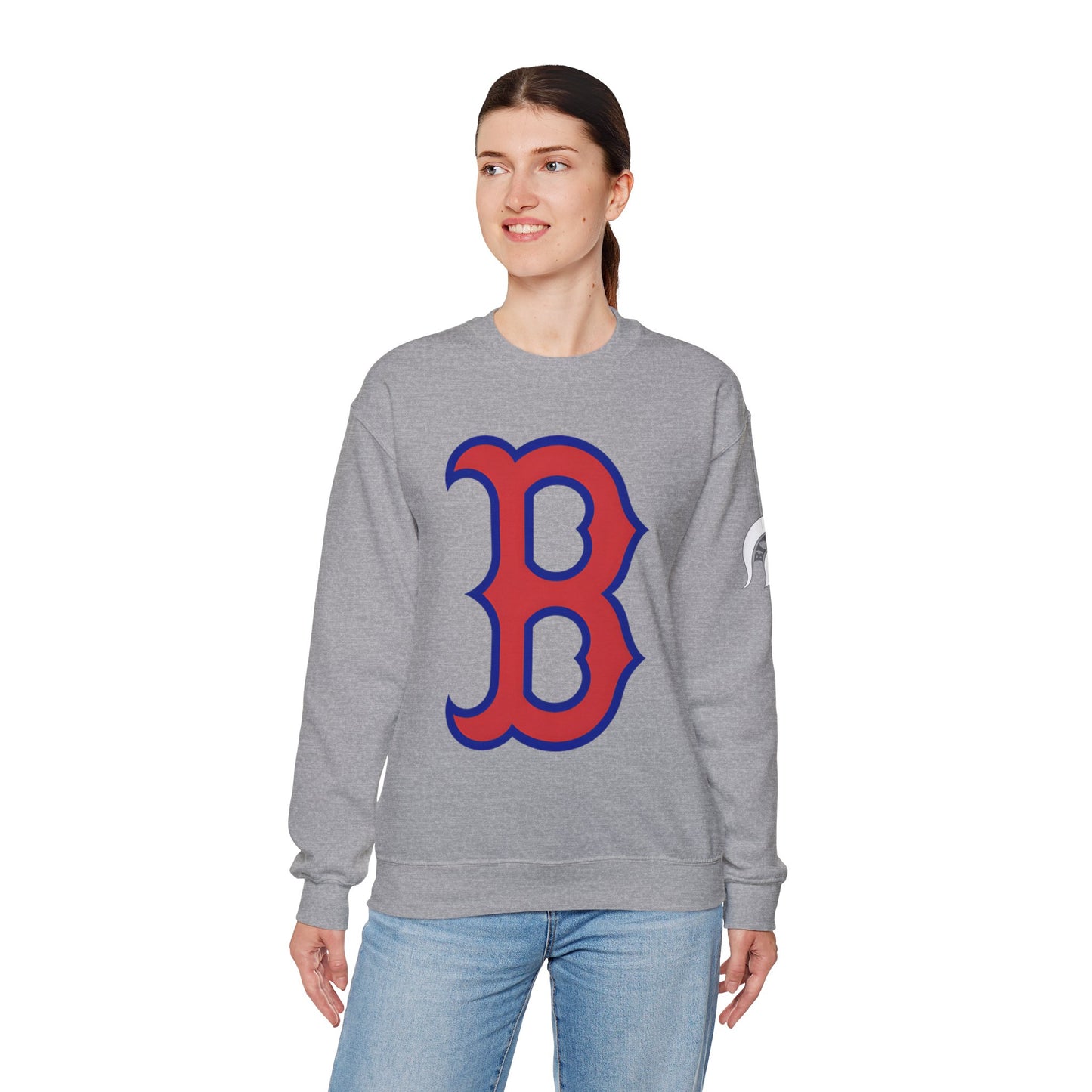 Vintage "B" Sweatshirt with Spartan Sleeve Logo