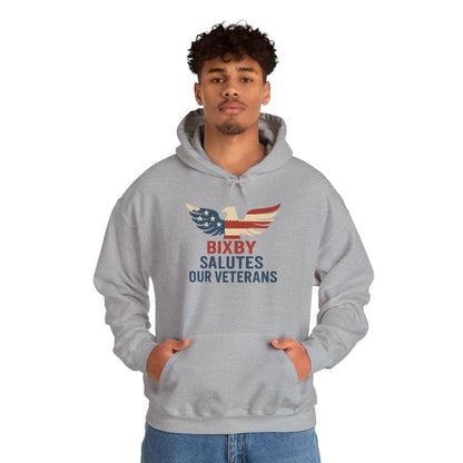 Bixby Salutes Our Veterans Gildan Hoodie