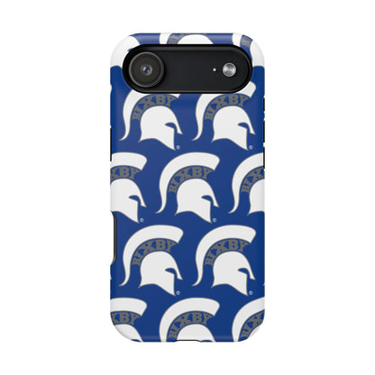 Bixby Spartan White Logo Impact Resistant iPhone Case