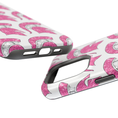 Bixby Spartan Pink Bling Logo Impact Resistant iPhone Case