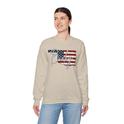 Oklahoma Flag 'Bixby' Gildan Sweatshirt – Retro American State Pride