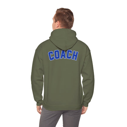 Bixby Spartans Basketball Gildan Hoodie with Back Coach Print