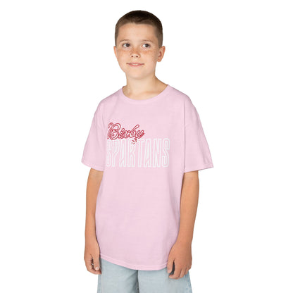 Bixby Spartans Cursive Youth Gildan Tee