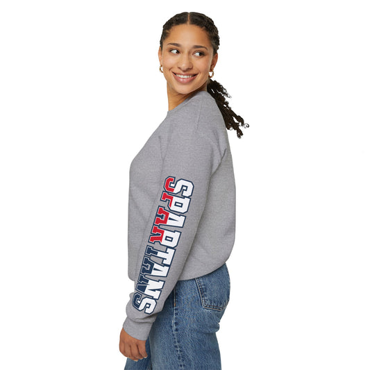 Bixby Spartans Athletic Letter Sleeved Sweatshirt