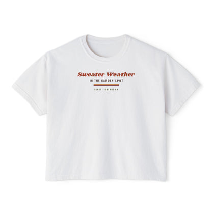 Sweater Weather in the Garden Spot Boxy Comfort Colors Tee