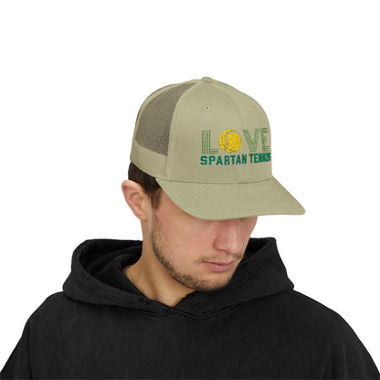 Bixby Spartan Tennis Embroidered Trucker Snapback