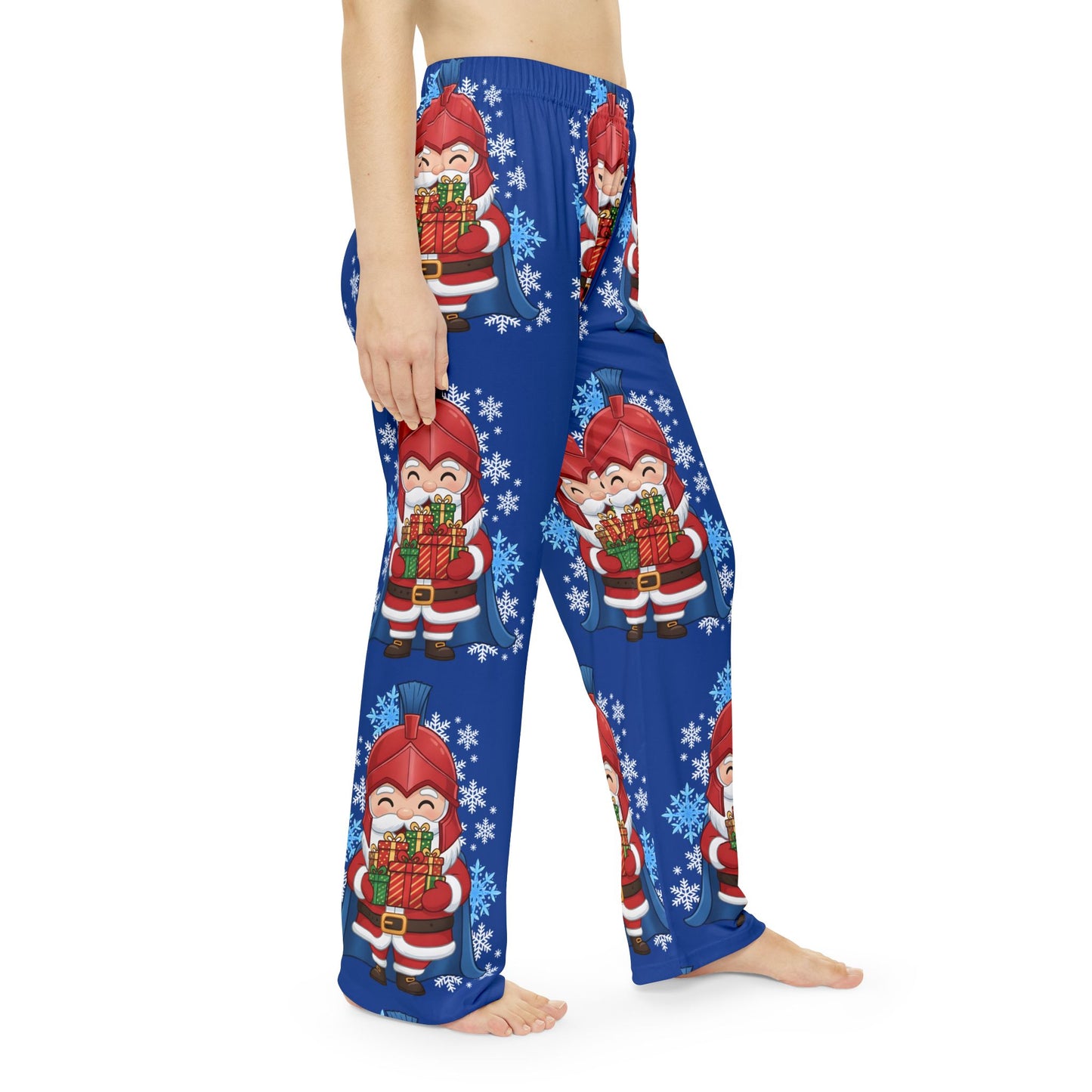 Spartan Santa Women's Blue Pajama Bottoms