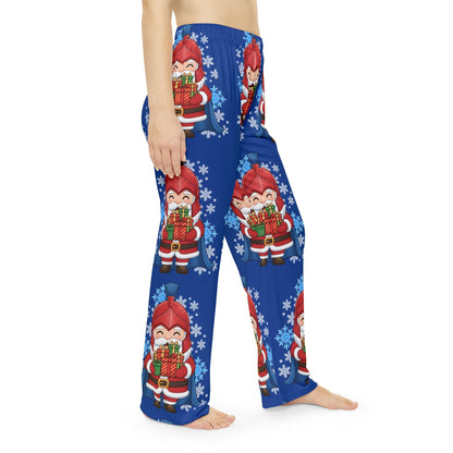Spartan Santa Women's Blue Pajama Bottoms