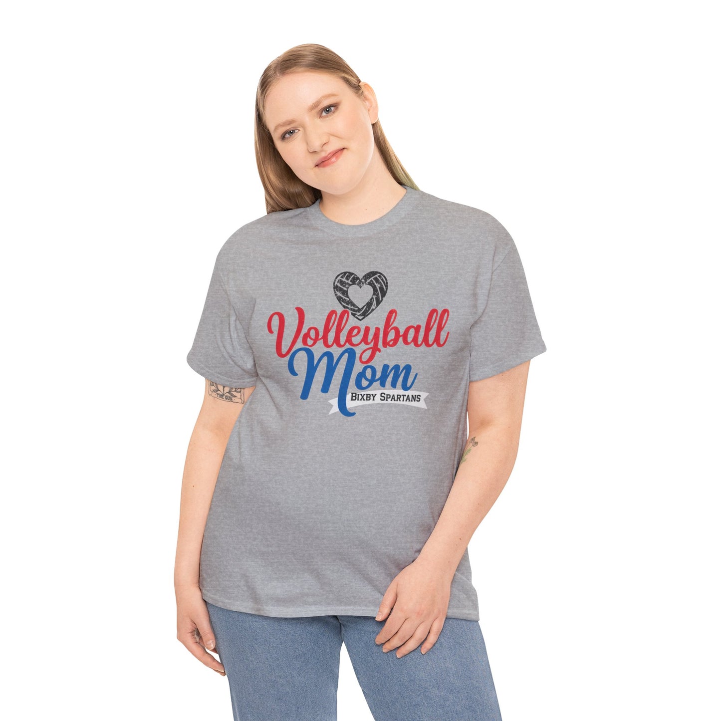 Bixby Spartan Volleyball Mom Tee