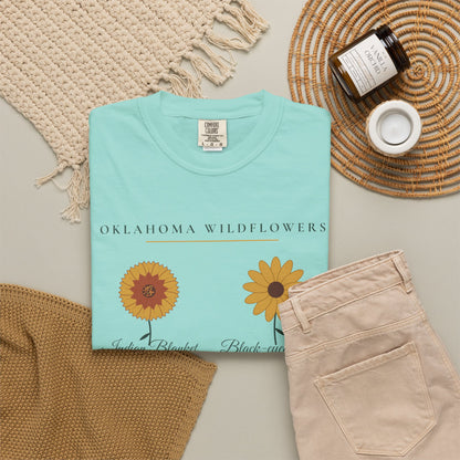 Oklahoma Wildflower Field Guide Tee | Comfort Colors