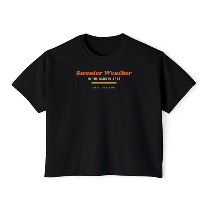 Sweater Weather in the Garden Spot Boxy Comfort Colors Tee