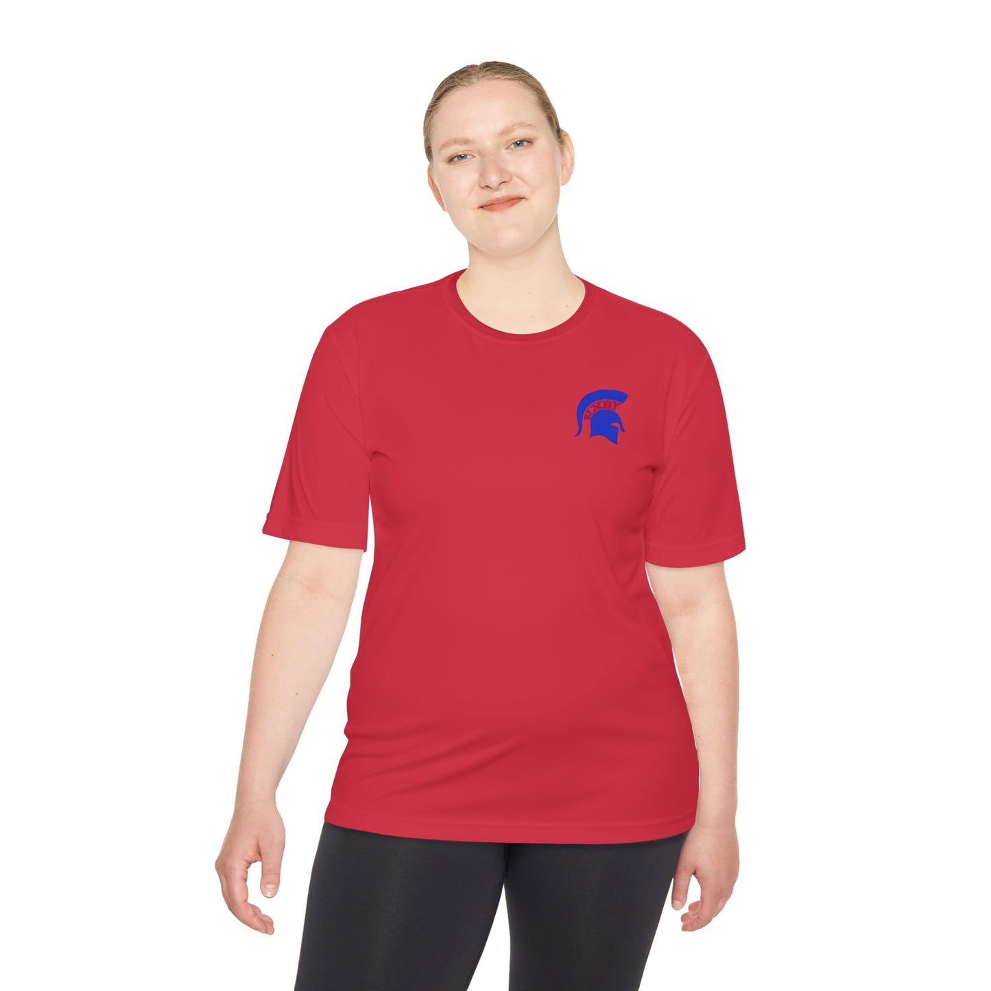 Spartan Blue Logo Adult Sport-Tek Tee
