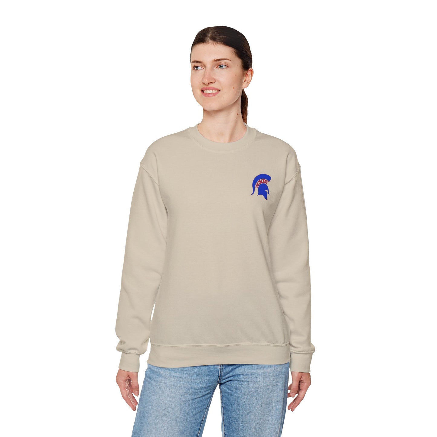 Spartan Blue Logo Gildan Sweatshirt