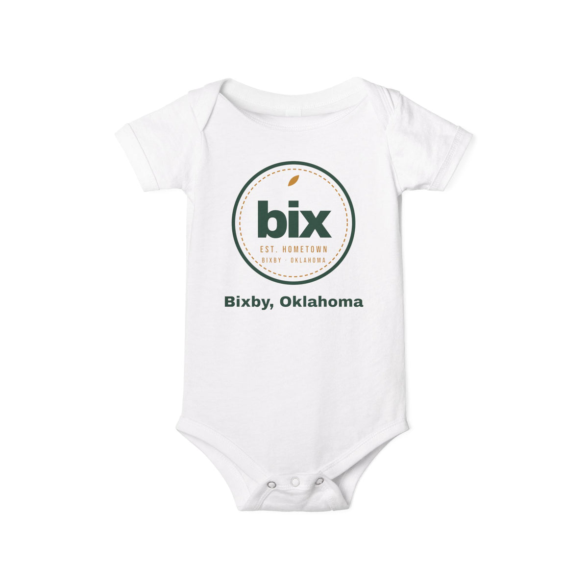bix Stamp Bixby, Oklahoma Baby Bodysuit