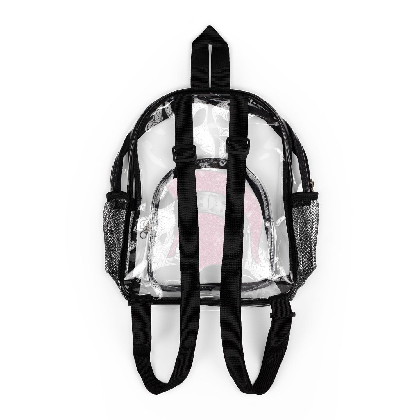 Spartan Pink Bling Logo Clear Event Backpack