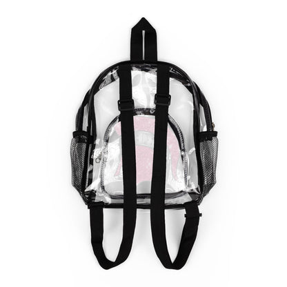 Spartan Pink Bling Logo Clear Event Backpack