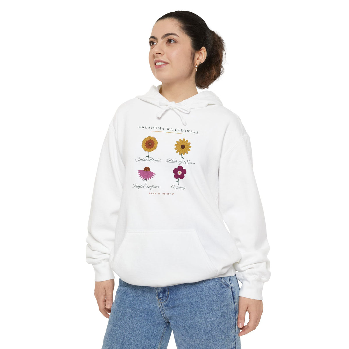 Oklahoma Wildflower Field Guide Hoodie | Comfort Colors