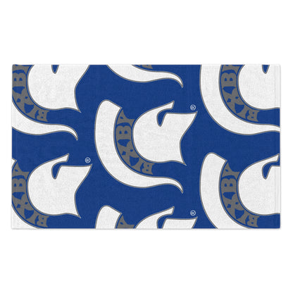 White Spartan Logo Rally Towel