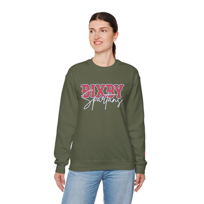 Embroidered Bixby Spartans Wrist Logo Vintage Print Gildan Sweatshirt