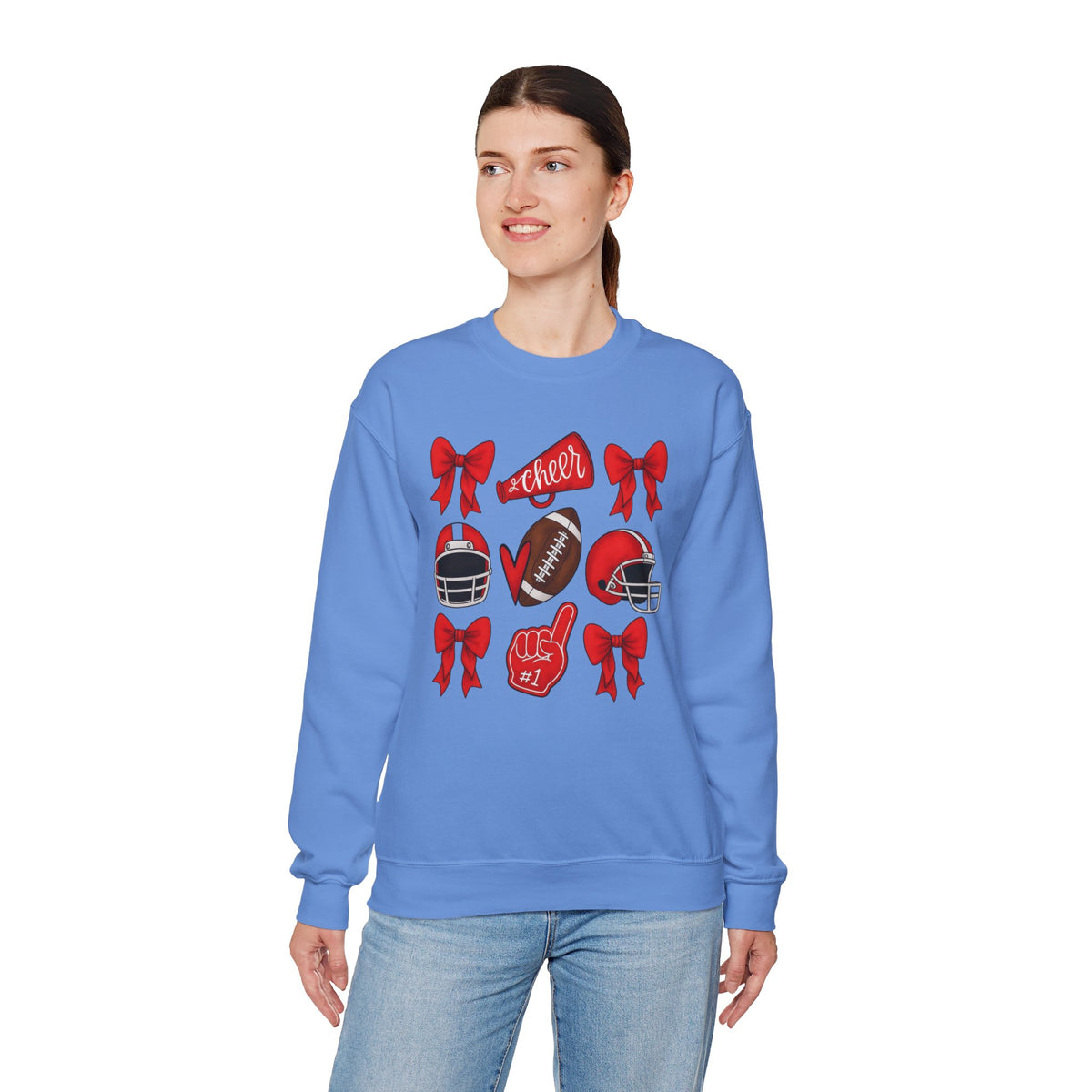 Bixby Spartan Cheer & Football Gildan Sweatshirt
