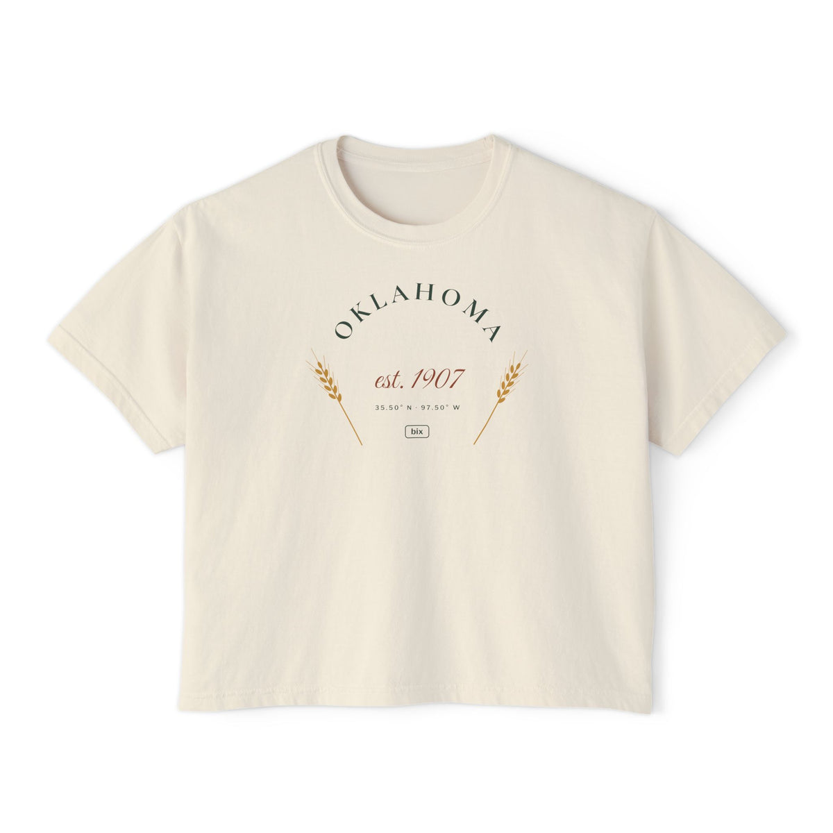 Oklahoma Est. 1907 Boxy Comfort Colors Tee