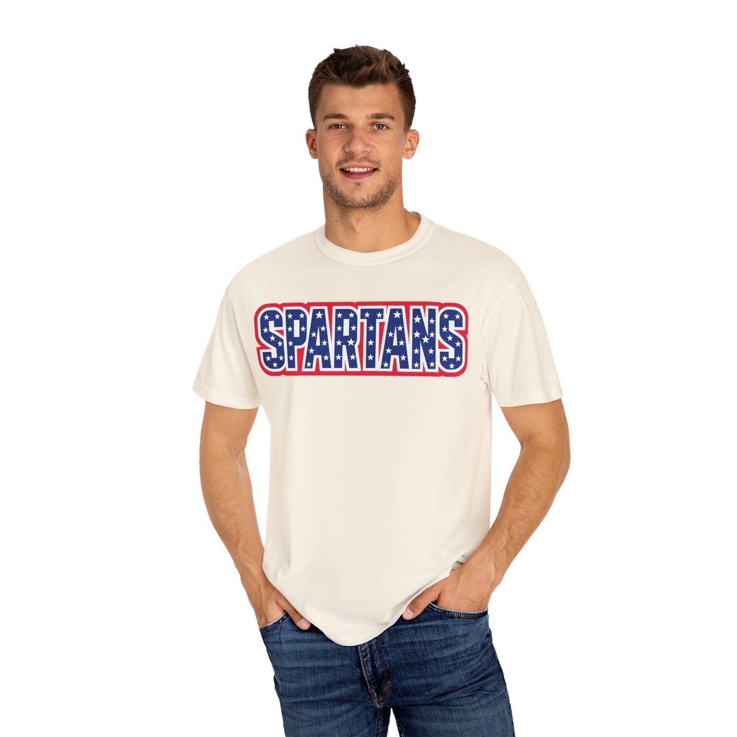 Spartans Patriotic Comfort Colors Tee