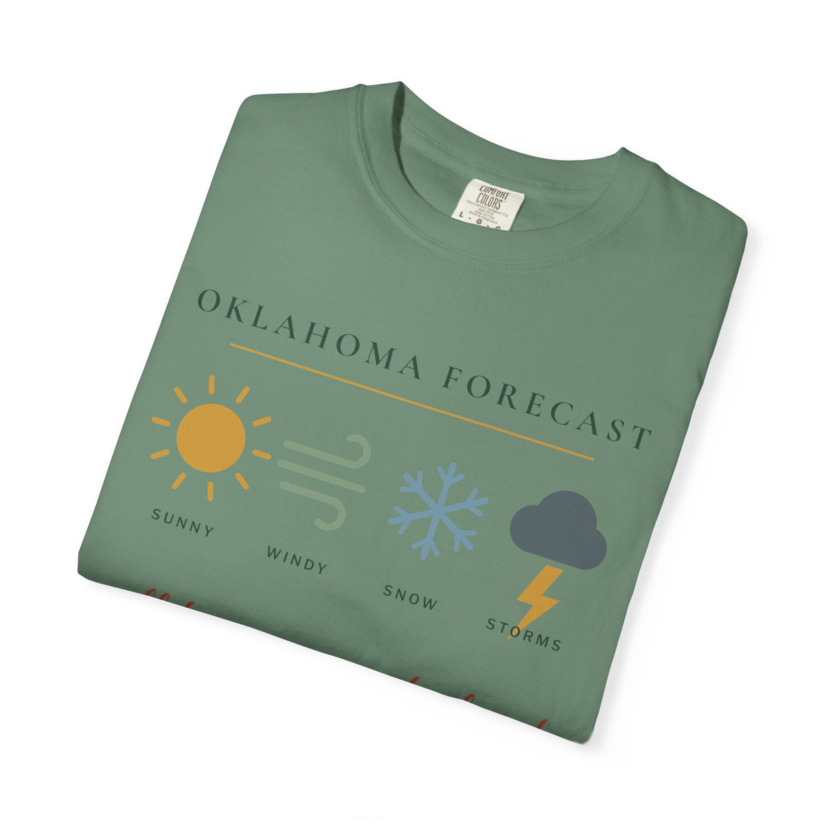 Oklahoma Forecast Tee | Comfort Colors