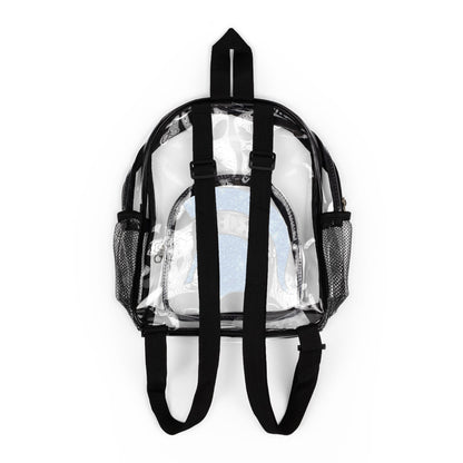 Spartan Blue Bling Logo Clear Event Backpack