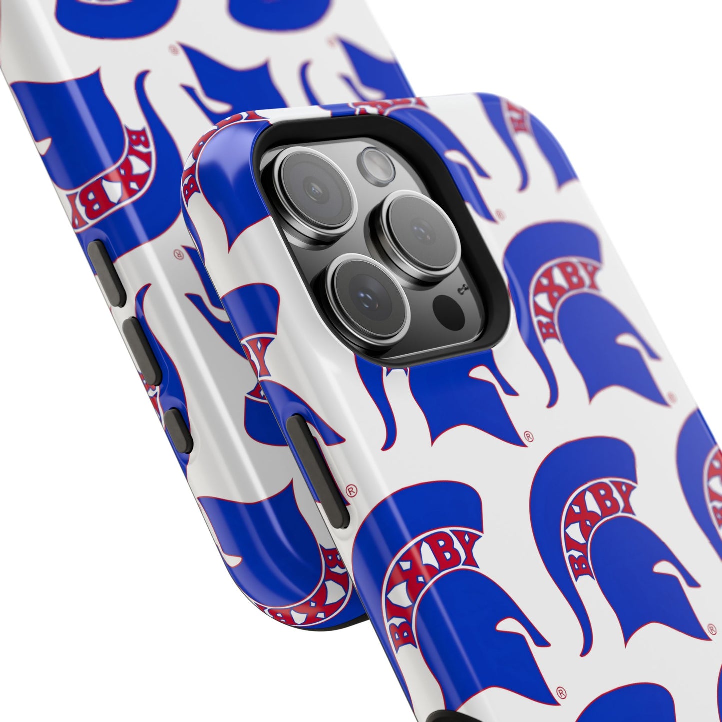 Bixby Spartan Blue Logo Impact Resistant iPhone Case