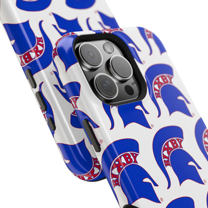 Bixby Spartan Blue Logo Impact Resistant iPhone Case