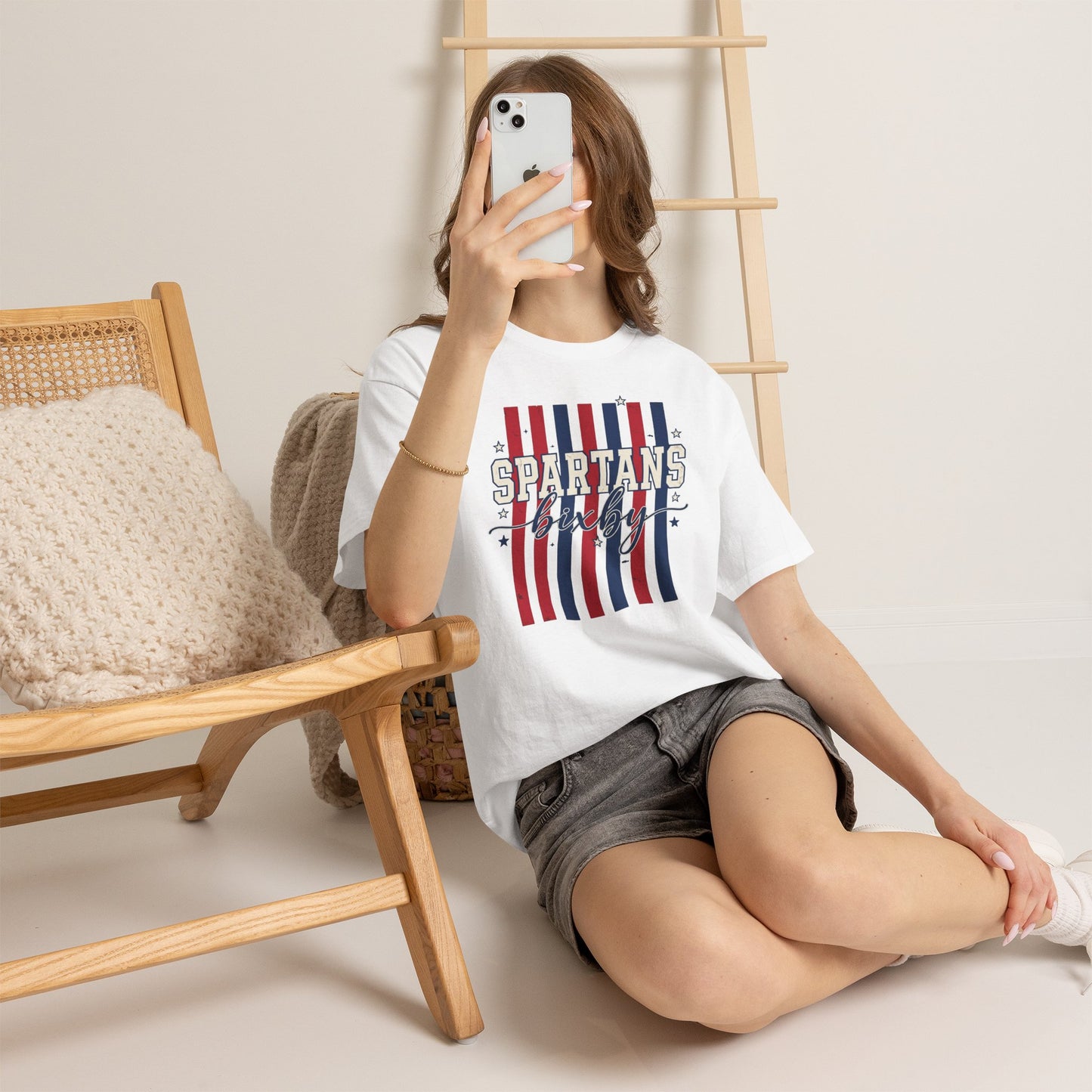 Bixby Spartan Patriotic Gildan Tee