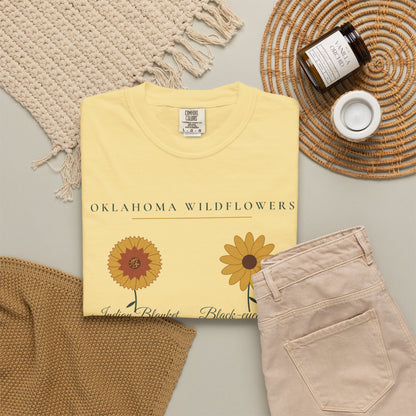 Oklahoma Wildflower Field Guide Tee | Comfort Colors