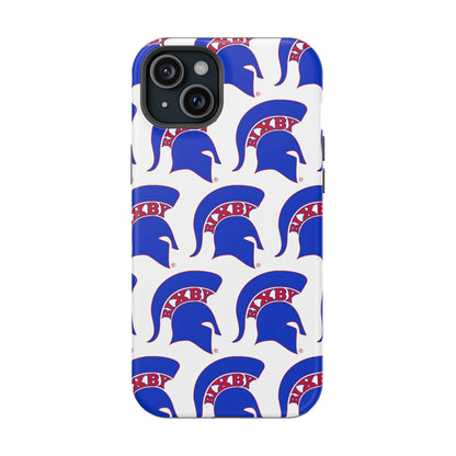 Bixby Spartan Blue Logo Impact Resistant iPhone Case
