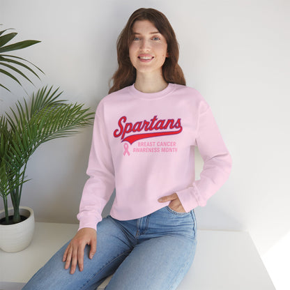 Spartans Breast Cancer Awareness Gildan Sweatshirt