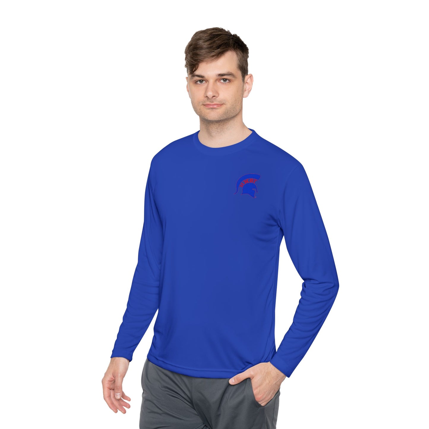 Spartan Blue Logo Long-Sleeve Sport-Tek Pullover