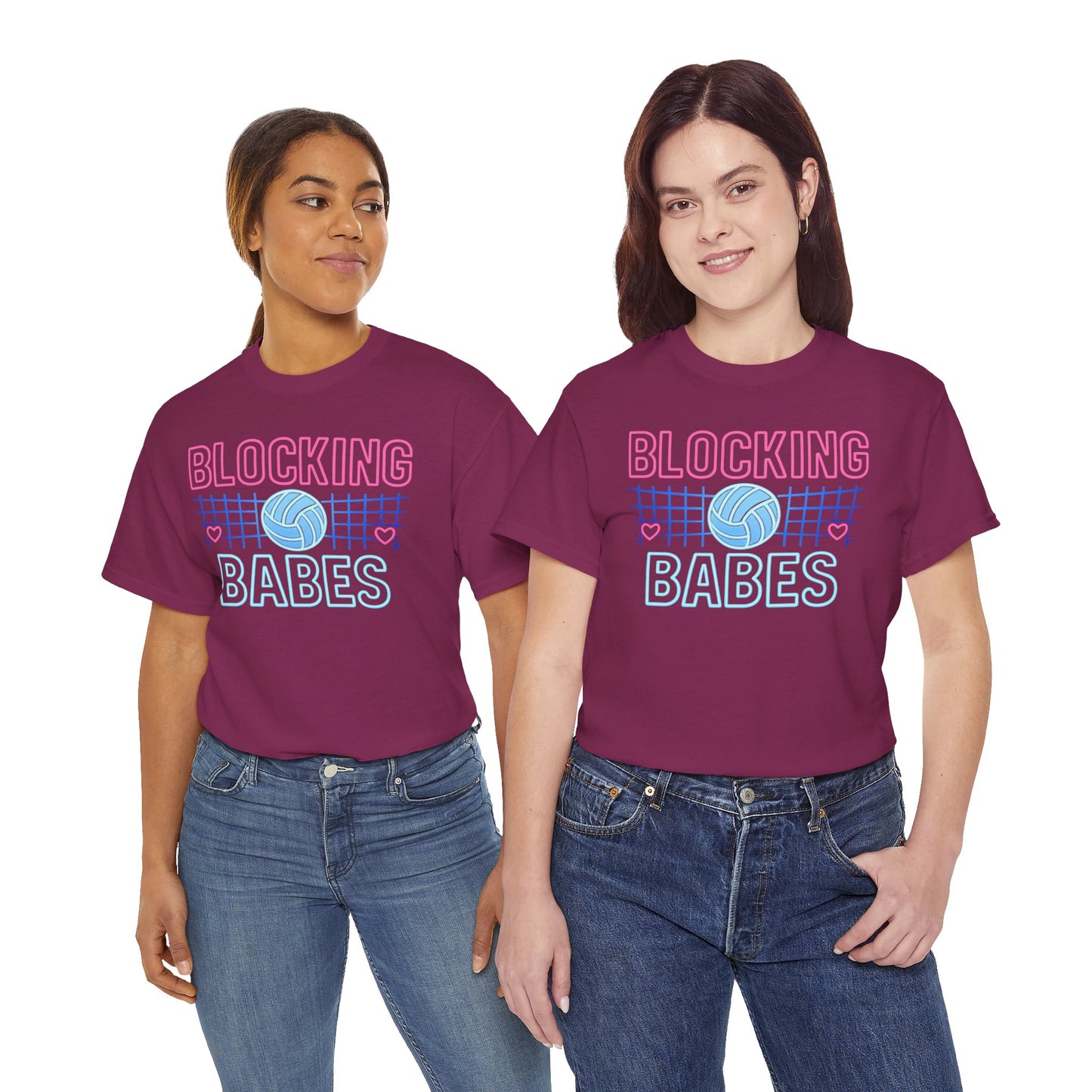 Bixby Spartan Volleyball Blocking Babes Tee